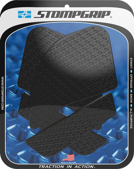 Traction Pad Tank Grips - Icon - Black - Ninja 1000 SX 2020 - 2024