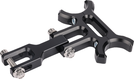 Holeshot riser gauge relocation mounting bracket - Black