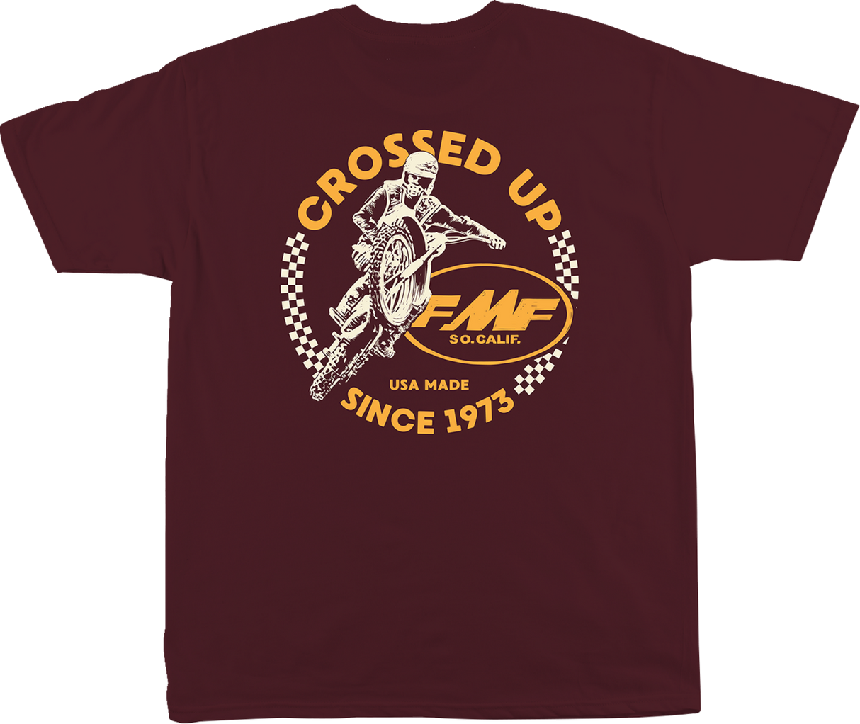 Crossed Up T-Shirt - Maroon - Small