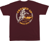 Crossed Up T-Shirt - Maroon - Large