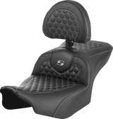 Roadsofa™ Seat - with Backrest - Honeycomb - Gray Stitch - FLTR/FLHX \'23-\'24 2023 - 2024