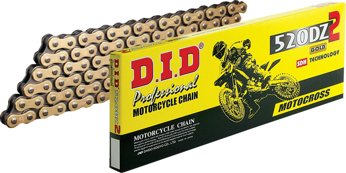 520 DZ2 - Drive Chain - 112 Links - Gold and Black