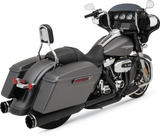 2-into-2 Dominator Exhaust System with 4-1/2\" Mufflers - Black - FL 2017 - 2022