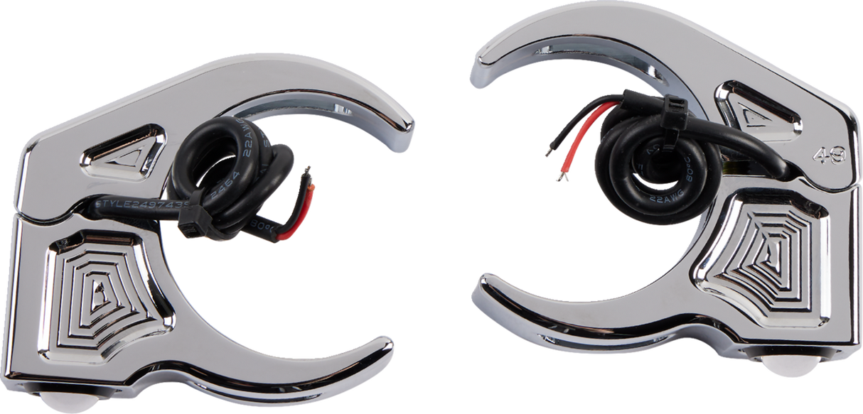 Turn Signal - 49 mm - Amber - Chrome