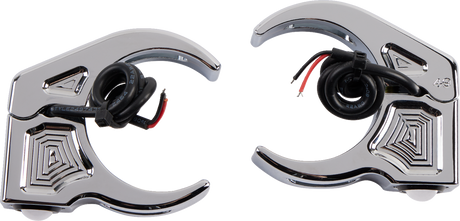 Turn Signal - 49 mm - Amber - Chrome