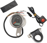 Programmable Mini Electronic Speedometer with Odometer/Tripmeter - 1.87\" - Polished 1986 - 2003