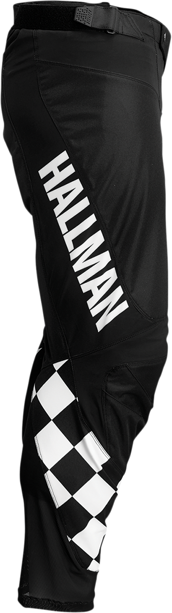Hallman Differ Cheq Pants - Black/White - US 42