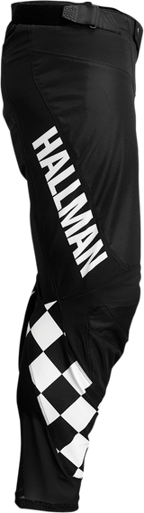 Hallman Differ Cheq Pants - Black/White - US 34