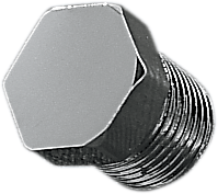 1/8\" NPT Hex Plug - Chrome