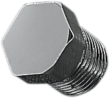 1/8\" NPT Hex Plug - Chrome