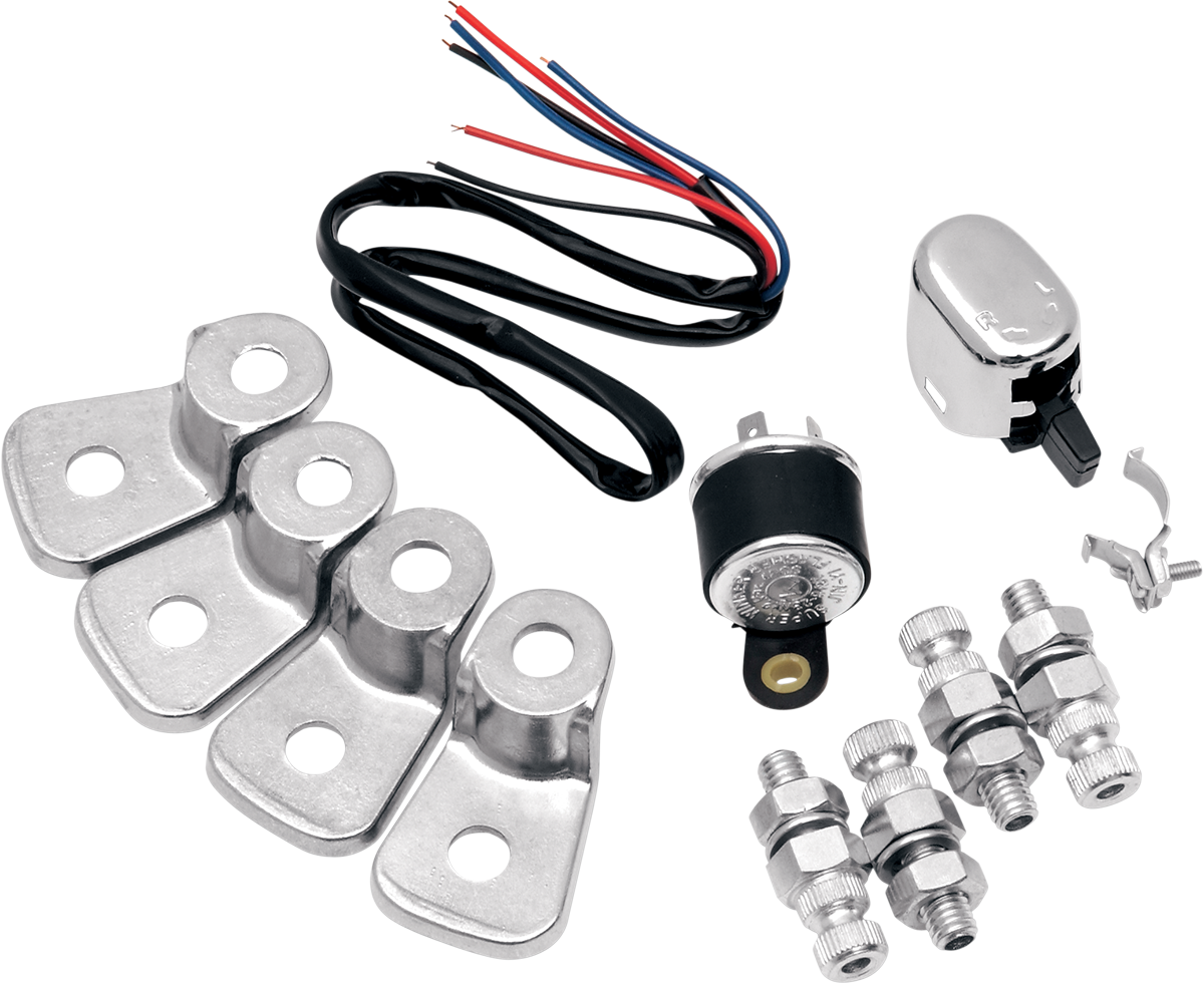 Turn Signal Wiring Kit w/ Brackets - Universal