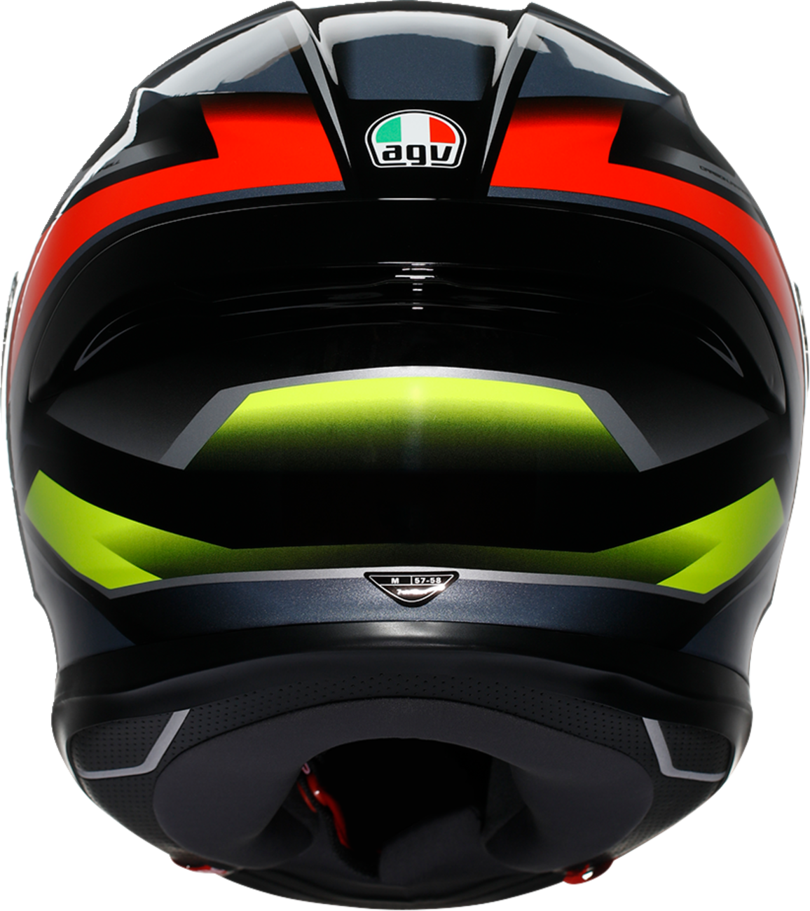 K6 S Helmet - Erazer - Black/Red/Yellow Fluo - XL