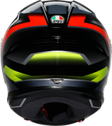 K6 S Helmet - Erazer - Black/Red/Yellow Fluo - XL