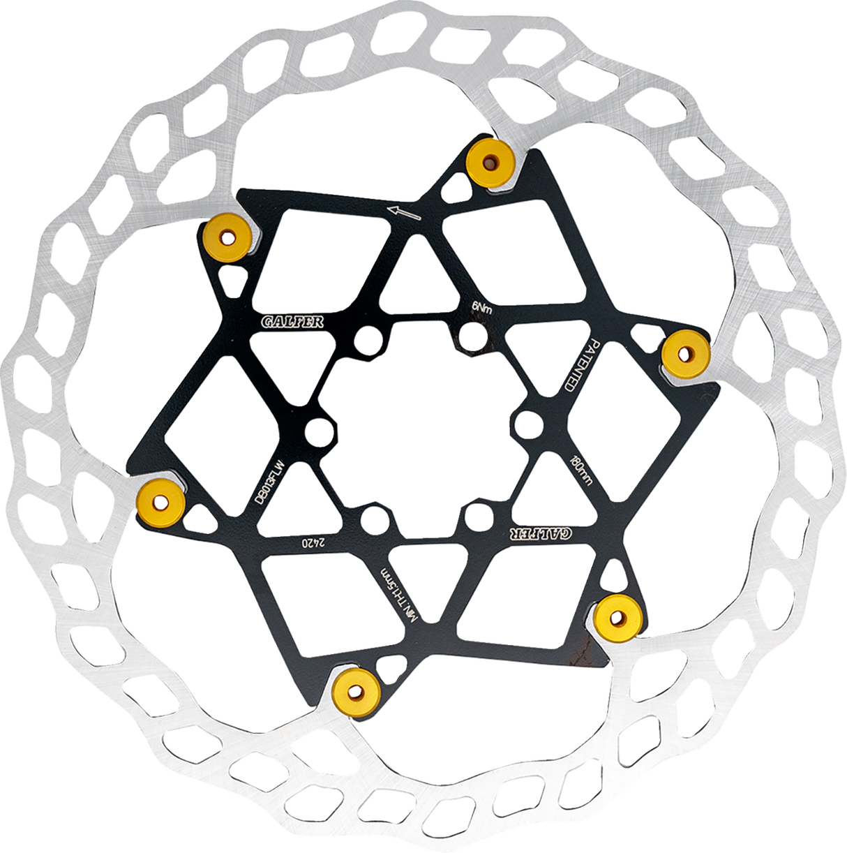 Floating Wave® Brake Rotor - 203 mm x 2 mm - Yellow