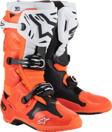 Tech 10 Enduro Boots - Fluorescent Orange/Black/White - US 14 / EU 49.5
