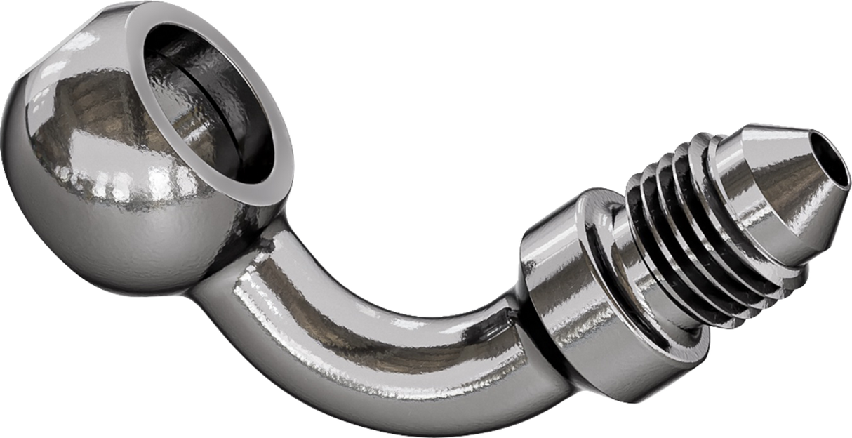Banjo Adaptor - 3/8\" / M10 Bolt - 90° - Stainless Steel