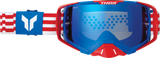 Activate Goggle - Patriot - Red/White/Blue - Blue Mirror Lens