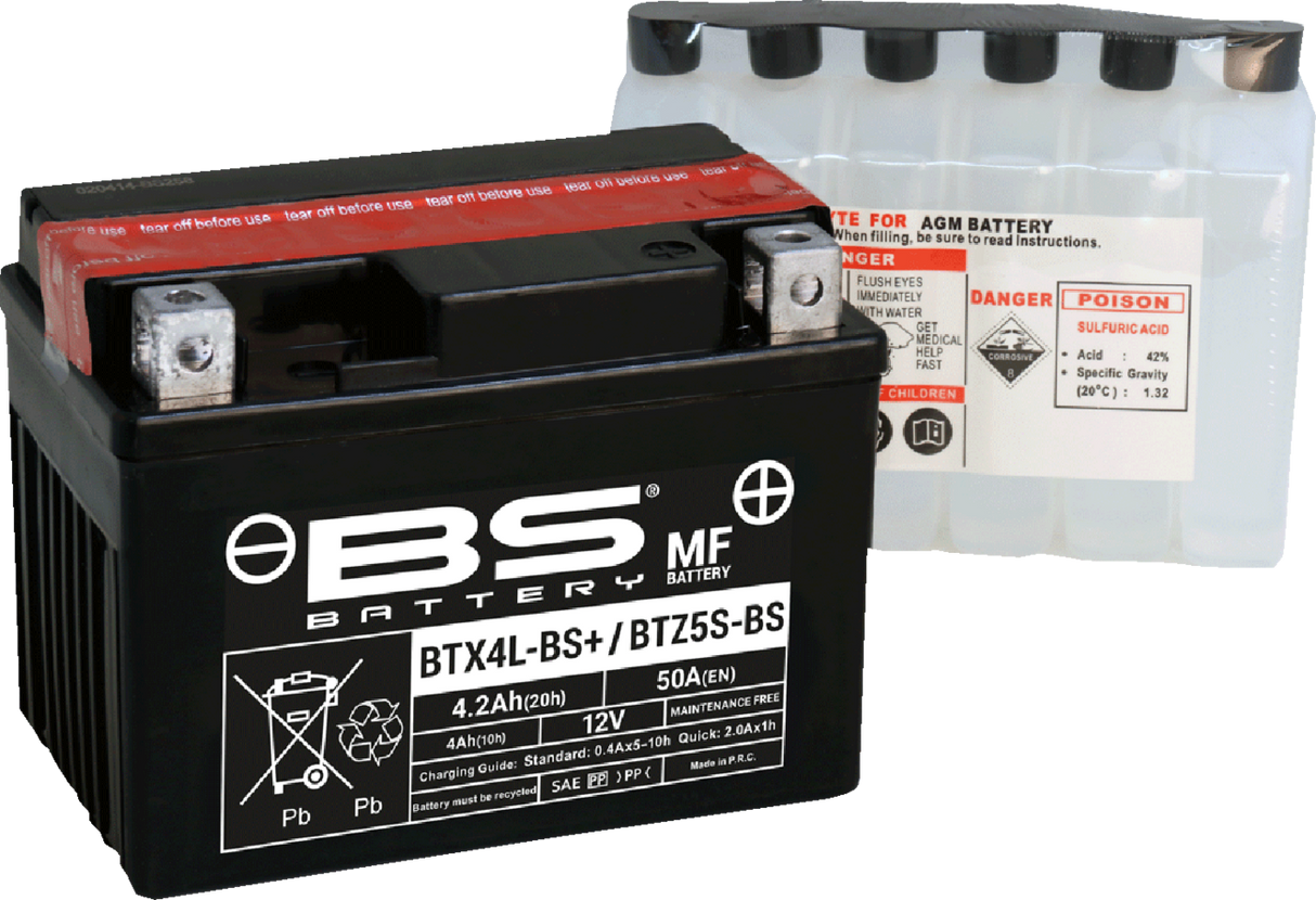 Battery - BTZ5S-BS / BTX4L-BS (YTZ / YTX) 1988 - 2020