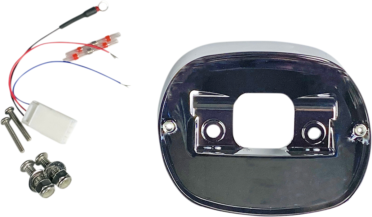 Taillight Baseplate - Chrome 1973 - 1998