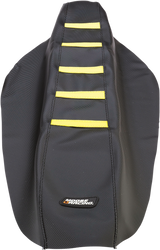 Ribbed Seat Cover - Black Cover/Yellow Ribs - Suzuki 2008 - 2017