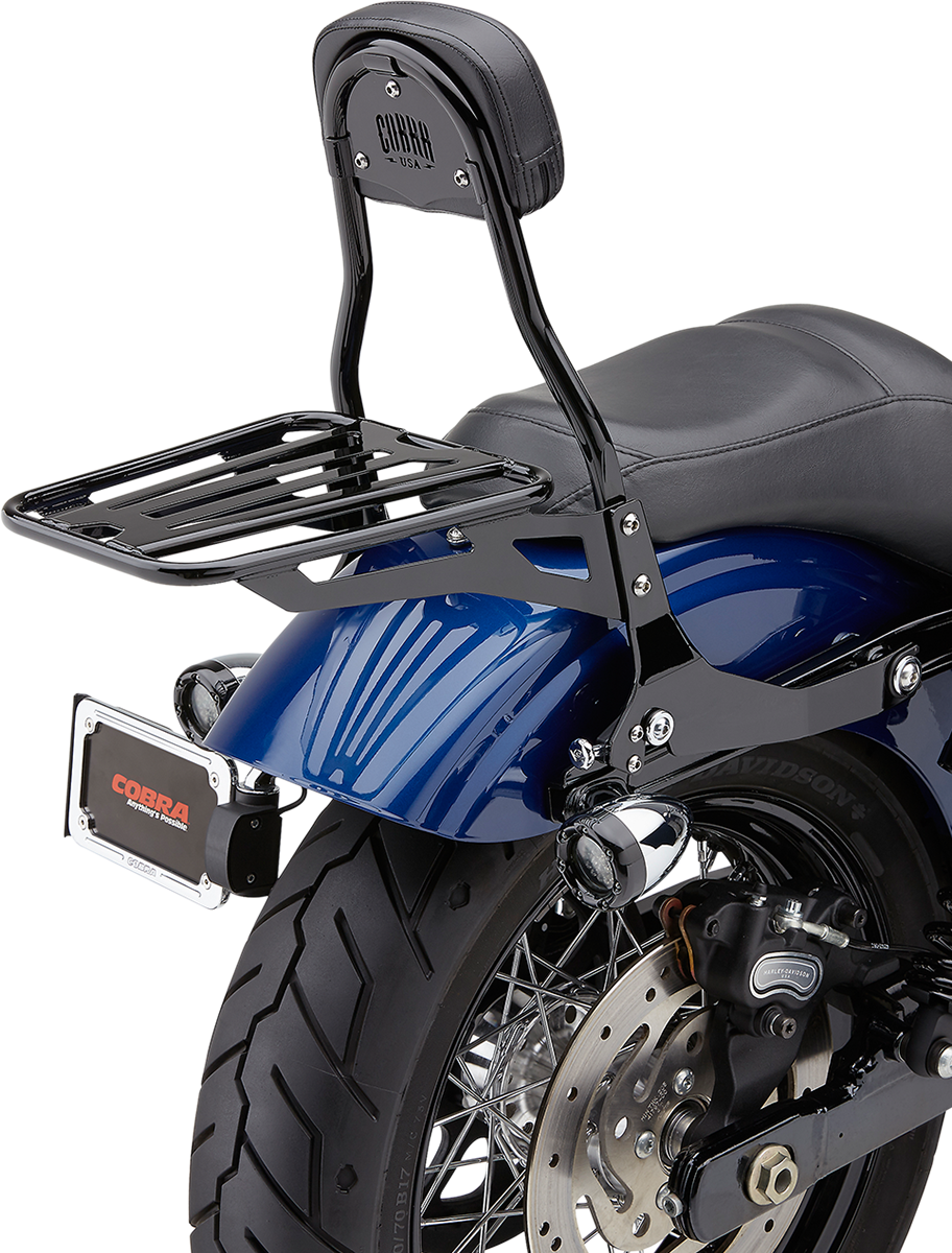 Backrest Kit - 14\" - Black - Dyna 2006 - 2017