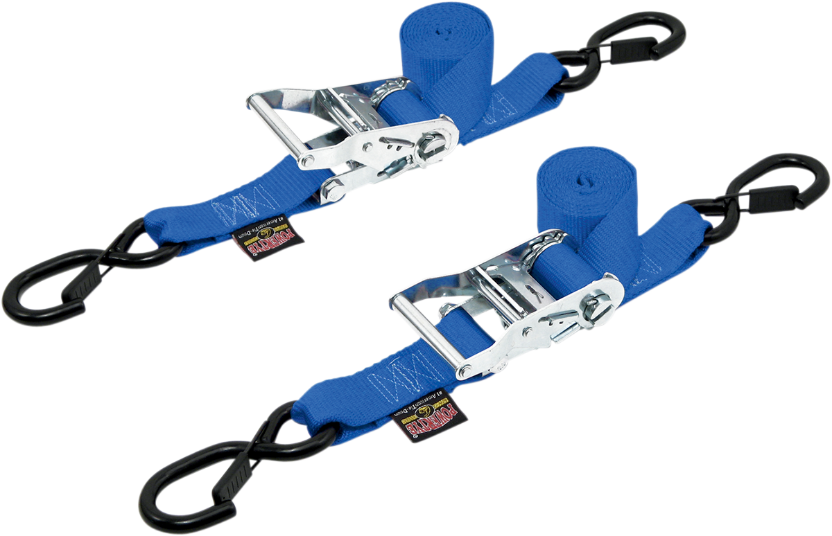 Ratchet Tie-Downs - 1-1/2\" x 6-1/2\' - Blue