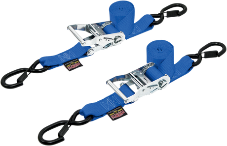 Ratchet Tie-Downs - 1-1/2\" x 6-1/2\' - Blue