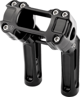 Method Kickback Handlebar Riser - Softail Gauge Cut-Out - 7\" - Black 2018 - 2024