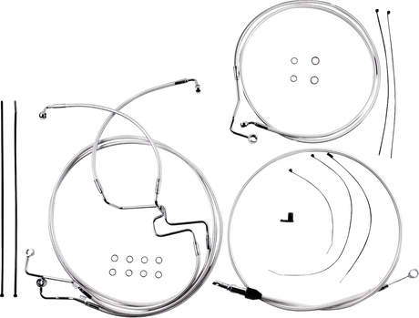 Sterling Chromite II® Designer Handlebar Installation Kit - 6\" - \'21-\'23 FLTR 2021 - 2023