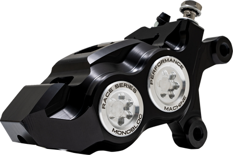 Caliper - 137 X 4B - Right - Black Anodized with Clear Bore Caps 2008 - 2023