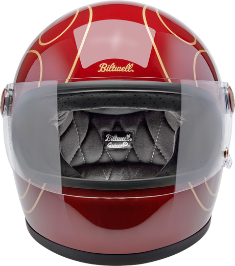 Gringo S Helmet - Flames - Gloss Garnet Red - Large