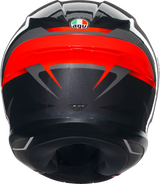 K6 S Helmet - Slashcut - Black/Gray/Red - XL