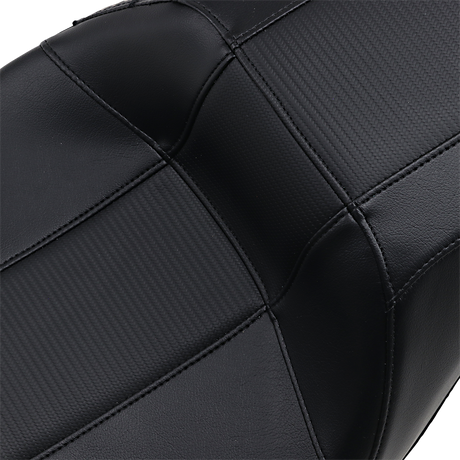 Outcast GT-2 Seat - 2-Up - w/o Backrest - Black Carbon Fiber Inlay - FL \'08-\'23 2008 - 2023