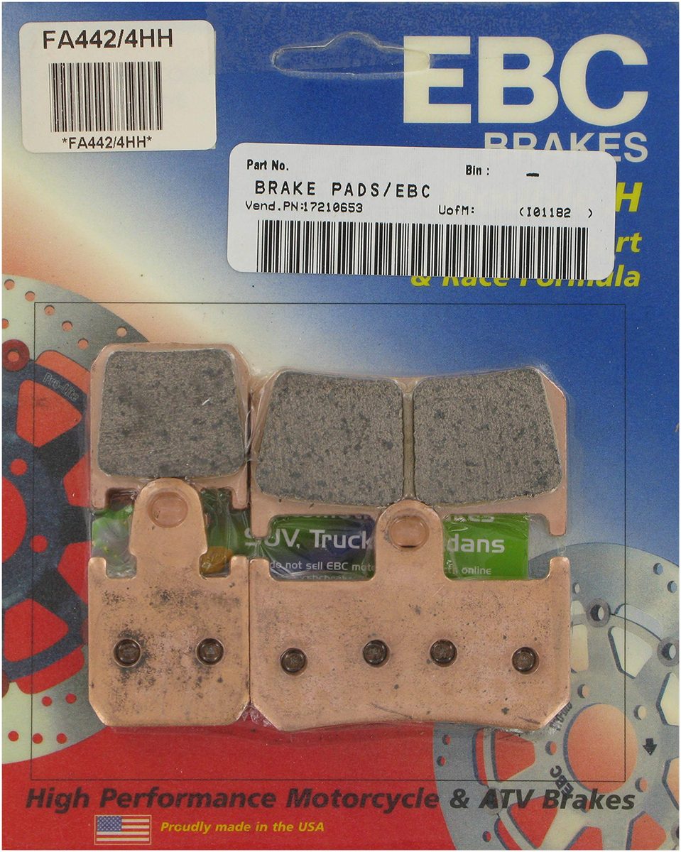 HH Brake Pads - FA442/4HH 2007 - 2016
