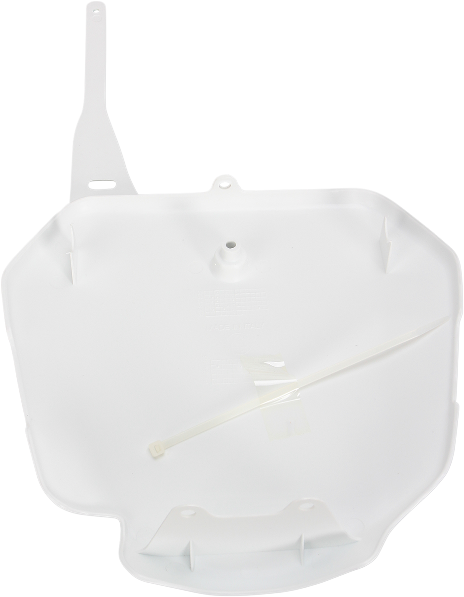 Front Number Plate - White 2002 - 2023