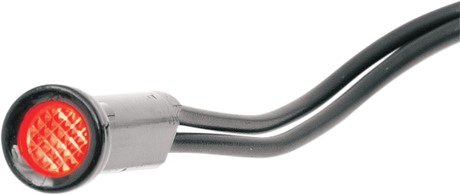 Snap-In Indicator Light - Red - Black Bezel