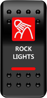 Rocker Switch - Rock Lights - Red
