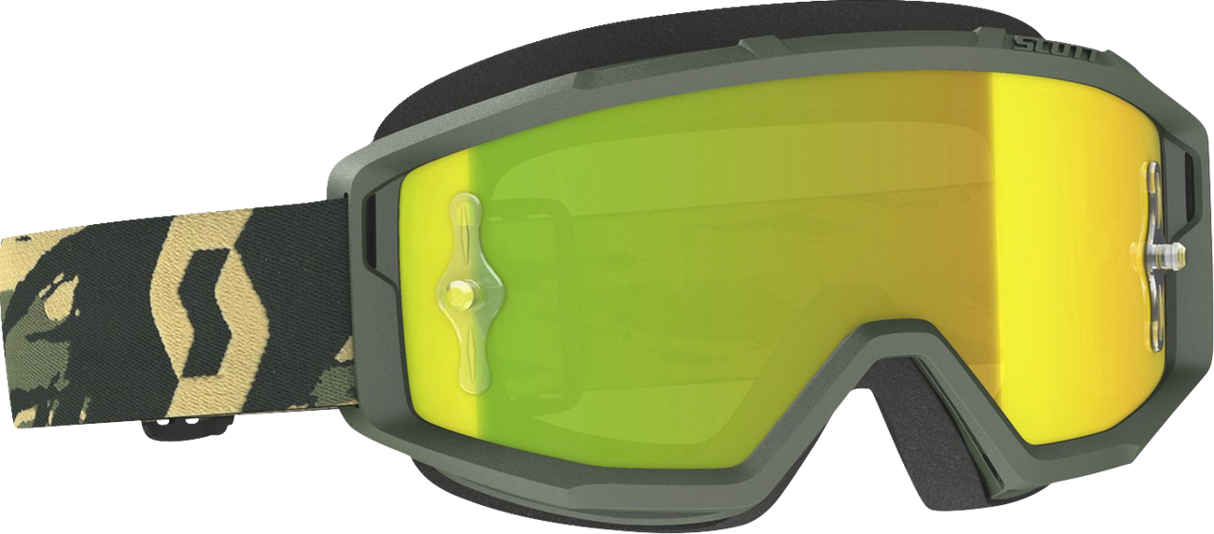 Primal Goggle - Camo Kaki - Yellow Chrome Works Lens