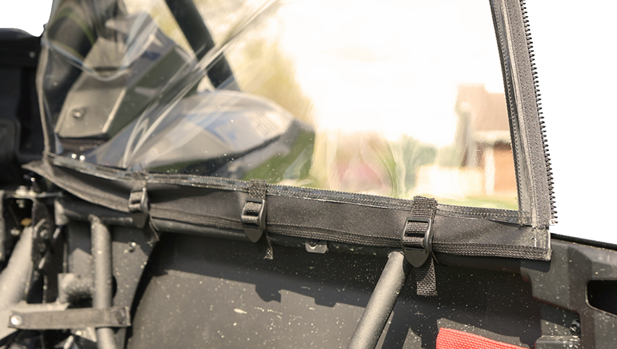 Soft Full Doors - Rear Window - Black - Can-Am X3 2017 - 2021