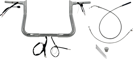 1-1/4\" EZ Install Pointed Top Handlebar - 11\" - Chrome 2023 - 2024