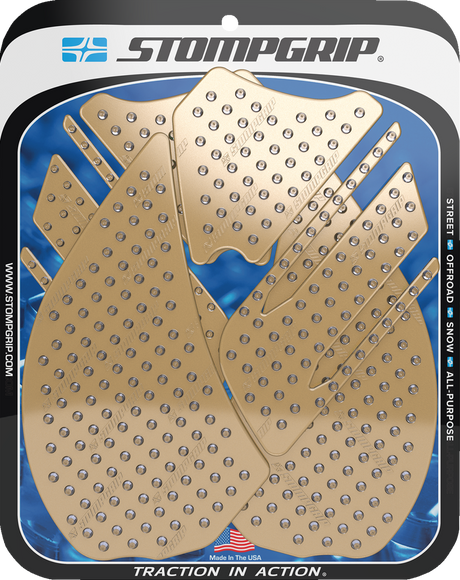 Traction Pad Tank Grips - Volcano - Clear - Ninja 14R 2013 - 2025