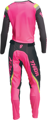 Women\'s Pulse Rev Pants - Charcoal/Pink - 9/10