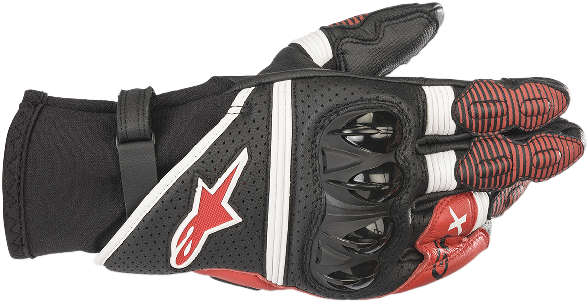 GPX V2 Gloves - Black/White/Bright Red - 3XL