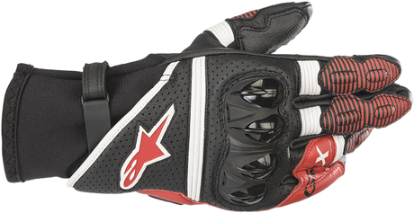 GPX V2 Gloves - Black/White/Bright Red - XL