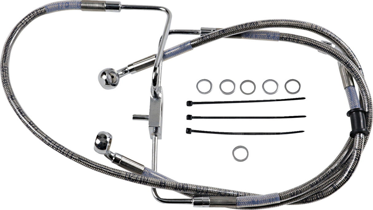 Brake Line - +10\" - Stainless Steel - XL 2016 - 2020