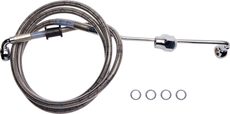 Brake Line - Rear - Non-ABS - Stainless Steel 2014 - 2019