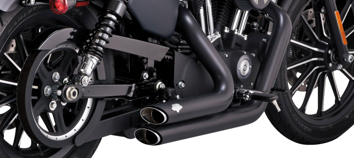 Shortshots Staggered Exhaust System - Black 2014 - 2022