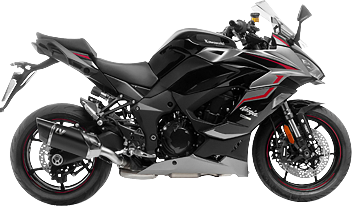 LV-14 R Slip-On Muffler - Black - Ninja 1000 SX 2020 - 2024