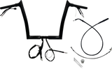 1-1/4\" EZ Install Pointed Top Handlebar - 12\" - Black 2023 - 2024