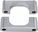 Hugger Front Fender Mounting Blocks - For 21\" Wheels - Chrome 1984 - 2013